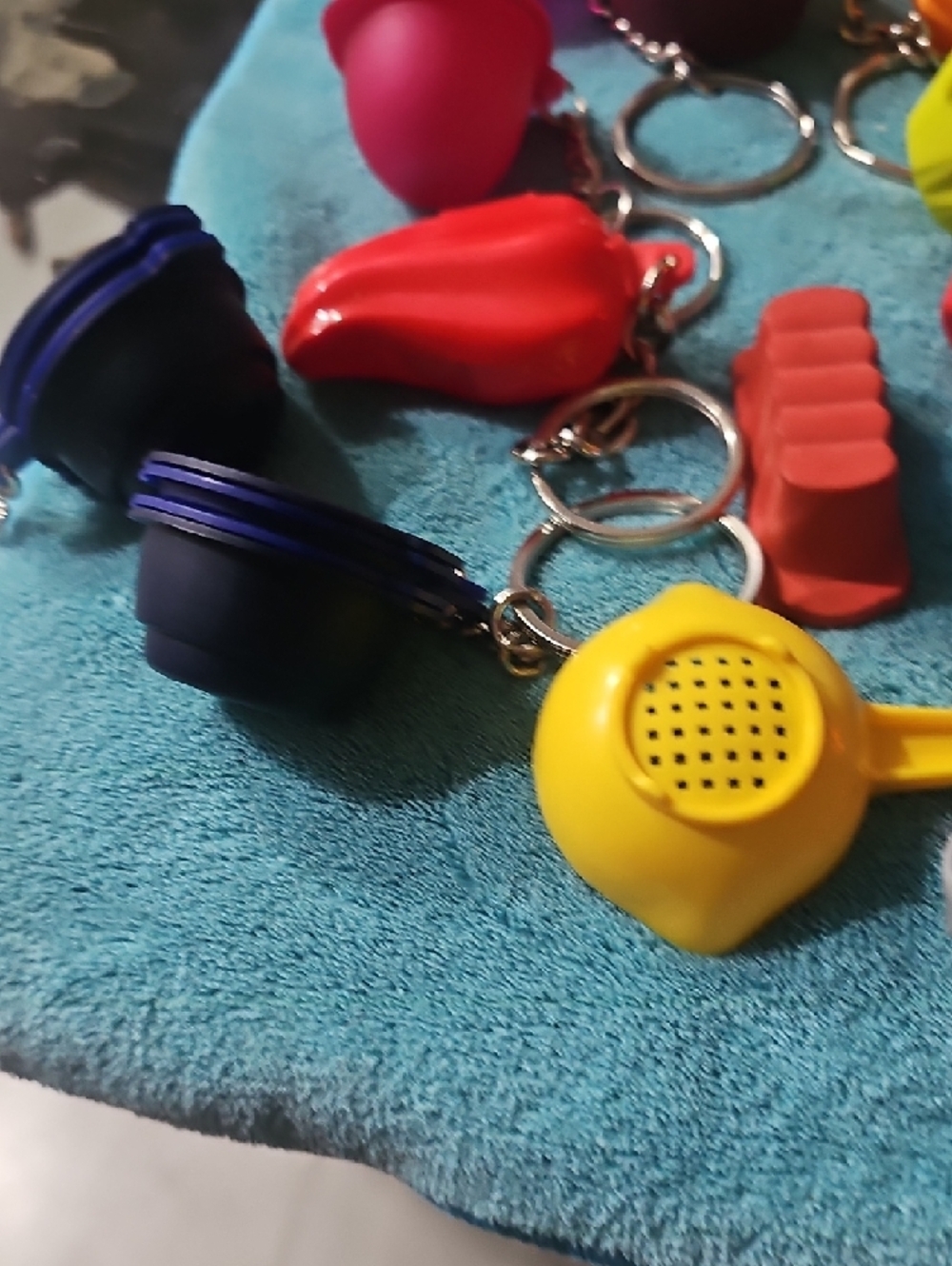 Huge Assorted Colorful Tupperware Keychain Set - Multi-Color - Picture 8 of 10